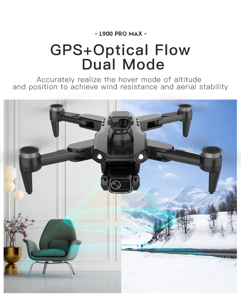 LYZRC L900 PRO MAX láser evita - Drone Kit Professional reseña y precio
